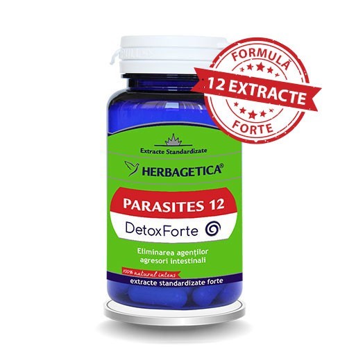 Parasites 12 detox forte 60cps herbagetica