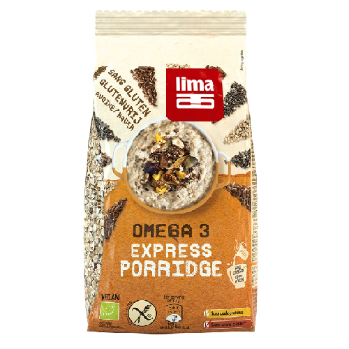 Porridge express omega 3 fara gluten eco 350g lima