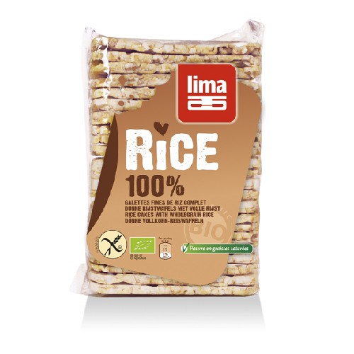 Rondele de orez expandat cu sare bio 130gr lima