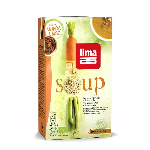 Supa cu quinoa si legume bio 1l lima