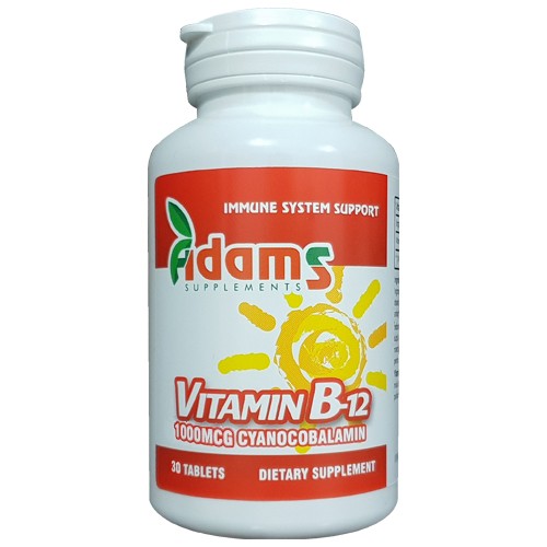 Vitamina b12 1000mcg 30tab.