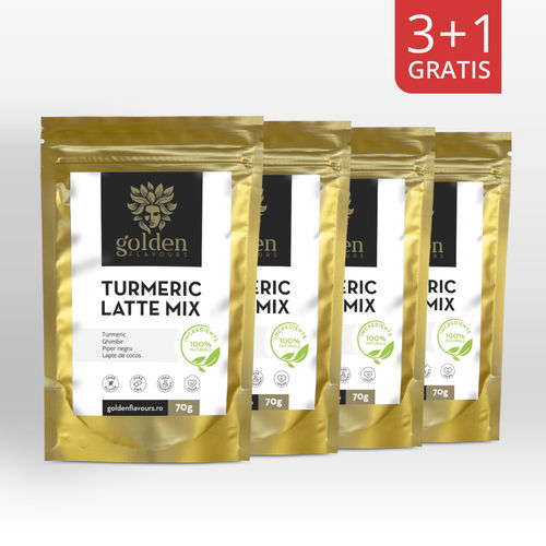 Turmeric latte mix 70g 3+1 gratis | golden flavours 