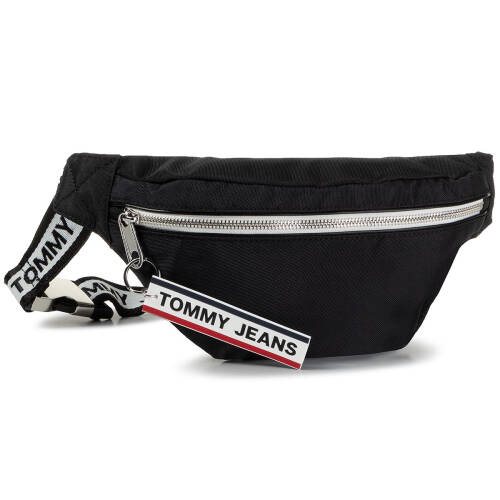 Borsetă tommy jeans - tjw logo tape bumbag nylon aw0aw07633 bds