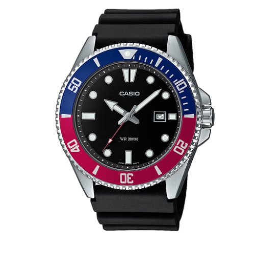 Ceas casio - duro diver mdv-107-1a3vef black/blue/red