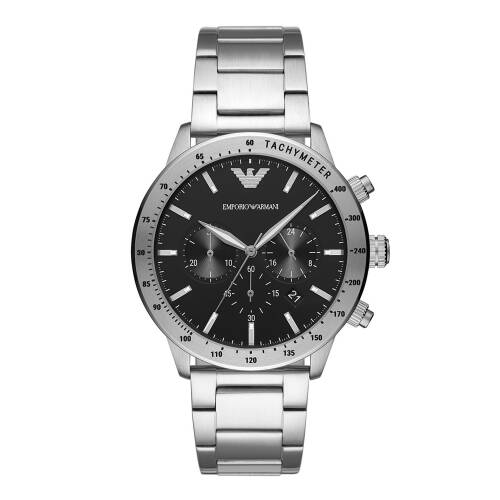 Ceas emporio armani - men's stainless steel cronograph ar11241 silver