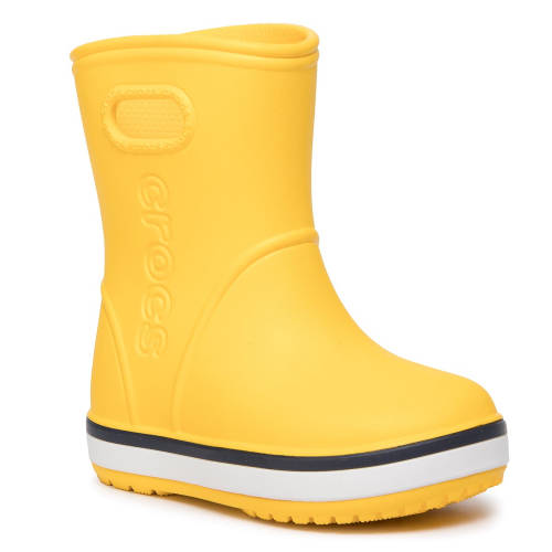 Cizme de cauciuc crocs - crocband rain boot k 205827 yellow/navy