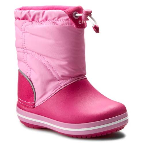 Cizme de zăpadă Crocs - crocband lodgepoint boot k 203509 candy pink/party pink