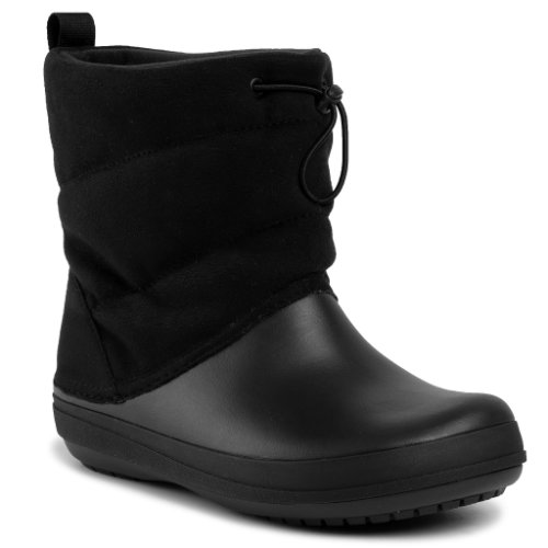 Cizme de zăpadă Crocs - crocband puff boot w 205858 black