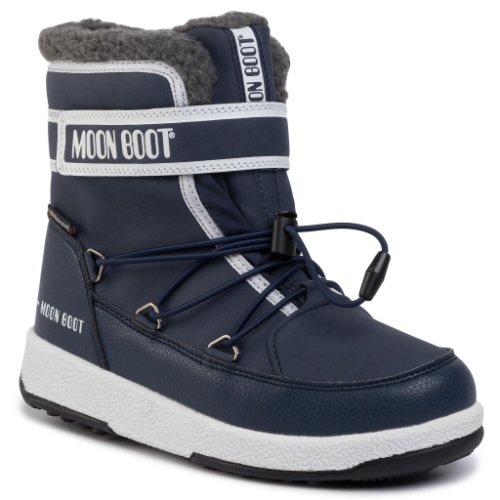 Cizme de zăpadă moon boot - jr boy boot wp 34051600003 d blue navy/white