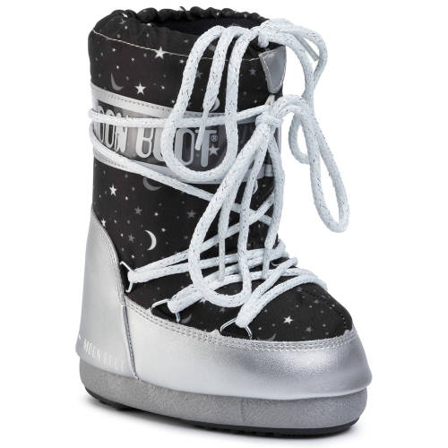Cizme de zăpadă moon boot - jr girl universe 34002100 m silver/black