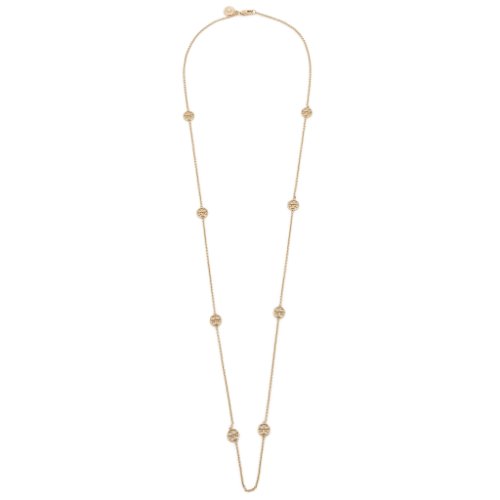 Colier tory burch - delicate logo rosary 53361 tory gold 720