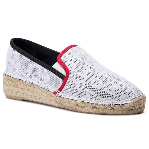 Espadrile tommy hilfiger - tommy mesh sporty espadrille fw0fw03792 bright white 161