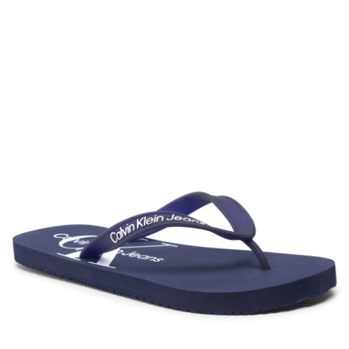 Flip flop calvin klein jeans - beach sandal monogram tpu ym0ym00055 evening blue cfe