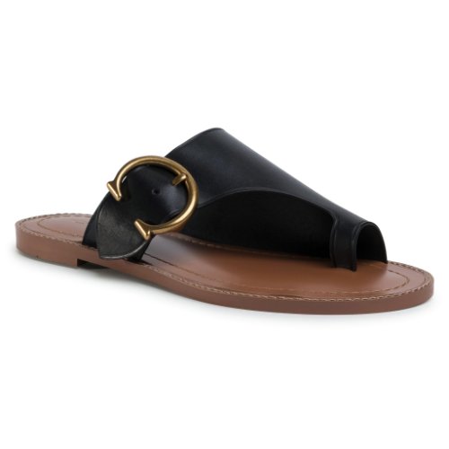 Flip flop coach - luca leather sandal g4901 11002650 black