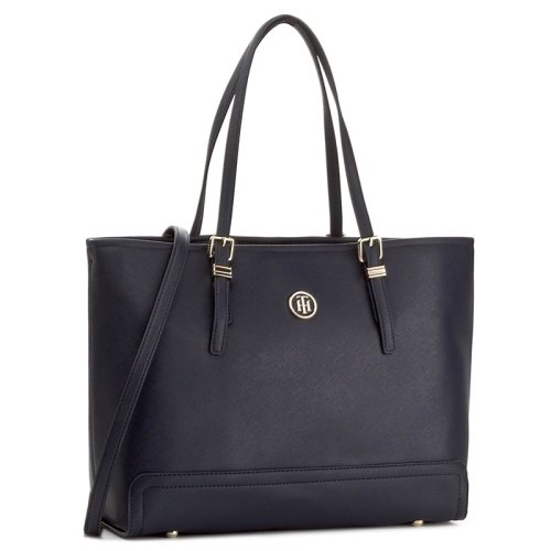 Geantă tommy hilfiger - honey med tote aw0aw04547 413
