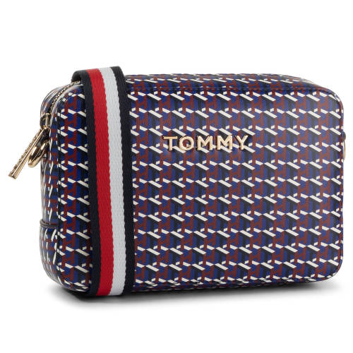 Geantă tommy hilfiger - iconic tommy crossover mono aw0aw07593 0g7