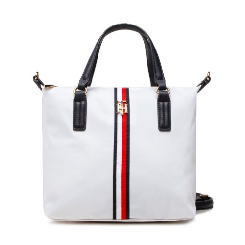 Geantă tommy hilfiger - poppy small tote corp aw0aw11344 0k7