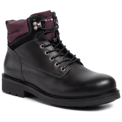 Ghete tommy hilfiger - active leather boot fm0fm02427 black 990