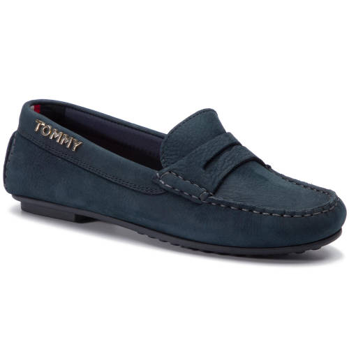 Mocasini Tommy Hilfiger - colorful tommy moccasin fw0fw04398 midnight 403