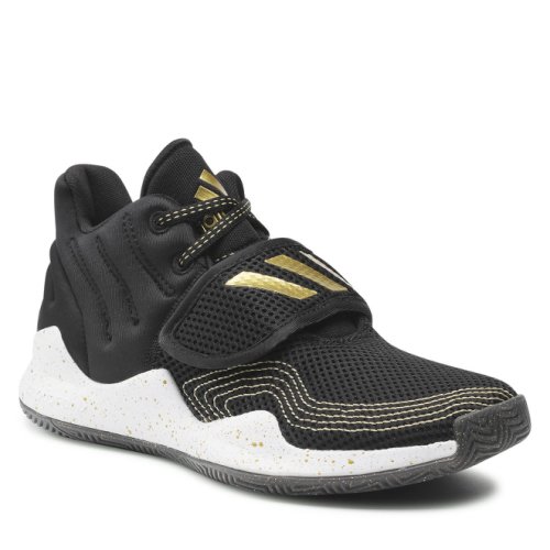 Pantofi adidas - deep threat primeblue j s29014 core black / gold metallic / cloud white