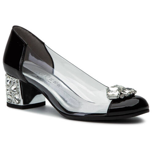 Pantofi azurÉe - lodona 9aa vernis noir/motif cristal 01