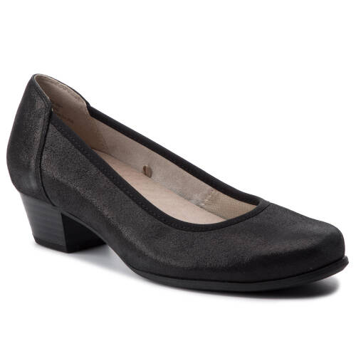 Pantofi Caprice - 9-22308-22 black metallic 091