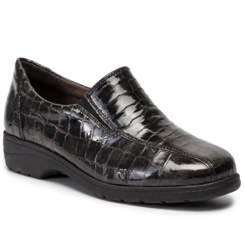 Pantofi caprice - 9-24351-23 black croco 064