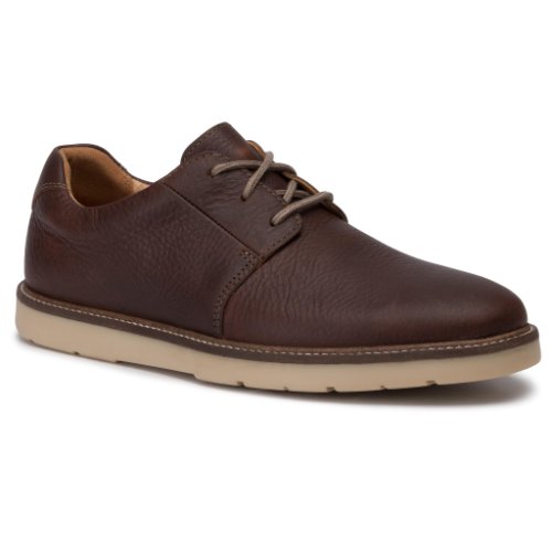Pantofi clarks - grandin plain 261448707 tan leather
