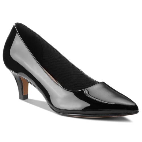 Pantofi clarks - linvale jerica 261381974 black patent leather