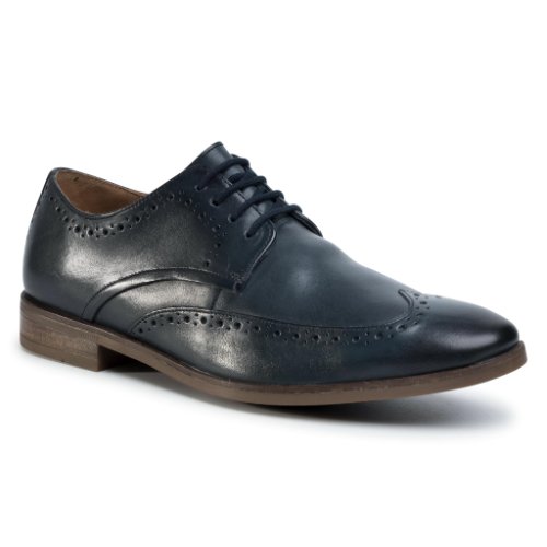 Pantofi clarks - stanford limit 261498407 navy leather