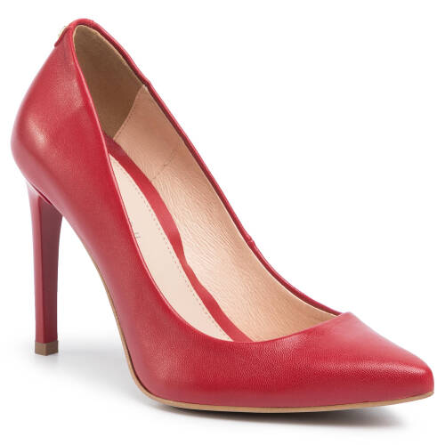 Pantofi cu toc subțire baldaccini - 1480500 cherie red
