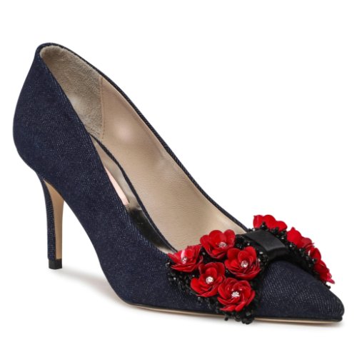 Pantofi cu toc subțire custommade - aljo denim 999634013 dark blue 441