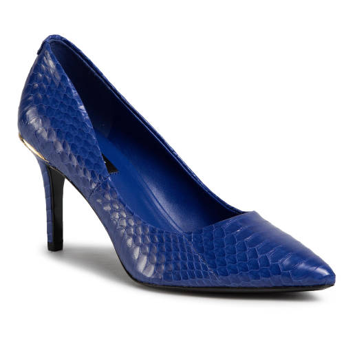 Pantofi cu toc subțire Dkny - randi high pump 85 k4998811 snake emb lthr blue blu