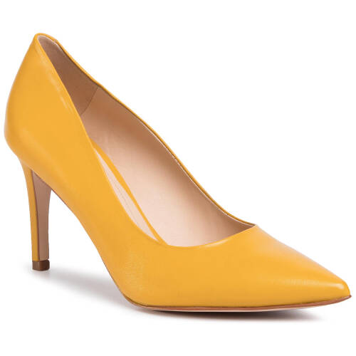 Pantofi cu toc subțire solo femme - 75403-88-g17/000-04-00 galben