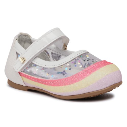 Pantofi închiși bibi - anjos mini 1072225 white/rainbow