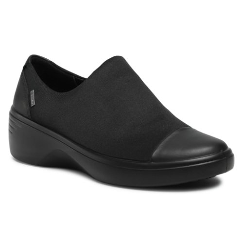 Pantofi închiși ecco - soft 7 wedge w gore-tex 47091351052 black/black