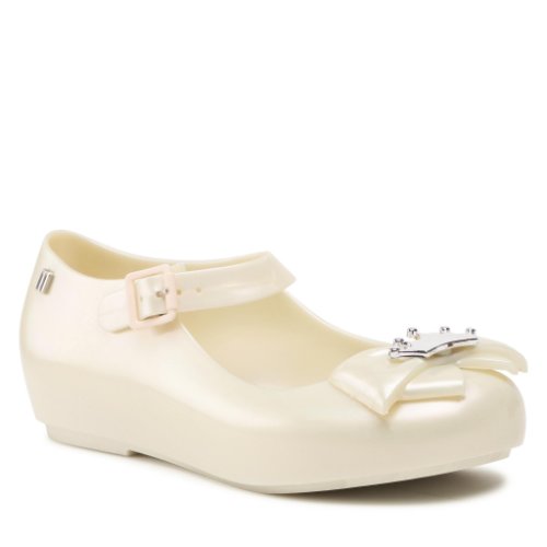 Pantofi închiși melissa - mini melissa dora + disney princessa 33501 white pearled 06587