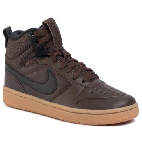 Pantofi nike - court borough mid 2 boot (gs) bq5440 200 baroque brown/black