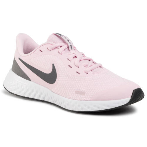 Pantofi nike - revolution 5 (gs) bq5671 601 pink foam/dark grey