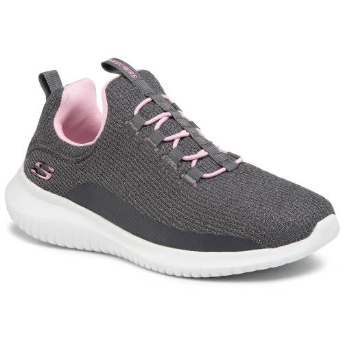 Pantofi skechers - ultra flex 81554l/ccpk charcoal/oink