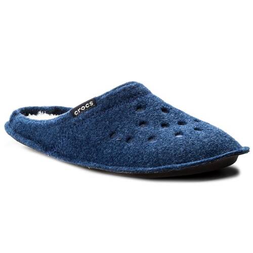Papuci de casă crocs - classic slipper 203600 cerulean blue/oetmeal
