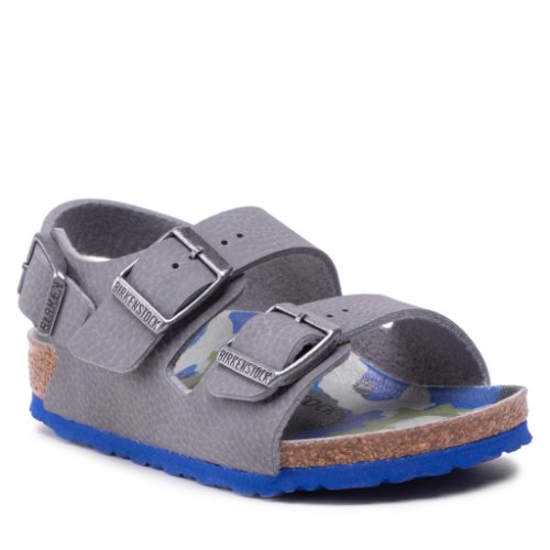 Sandale birkenstock - milano kinder 1022532 camo footbeds gray