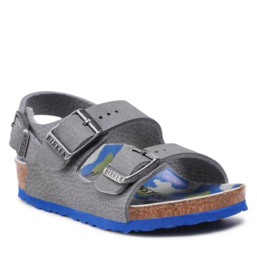 Sandale birkenstock - milano kinder 1022591 camo footbeds gray
