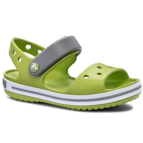 Sandale Crocs - crocband sandal kids 12856 volt green/smoke