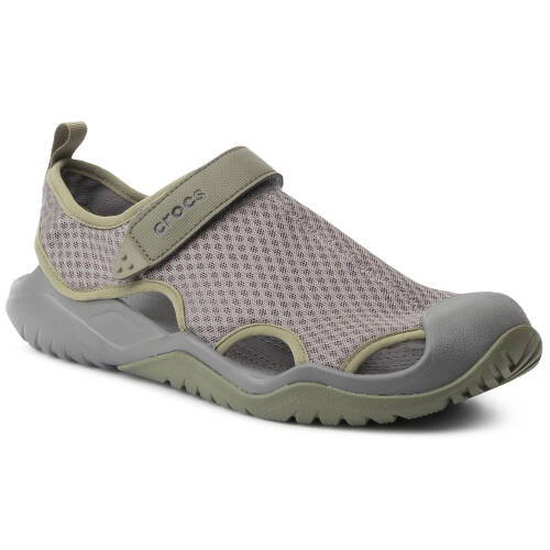 Sandale crocs - swiftwater mesh deck sandal m 205289 slate grey