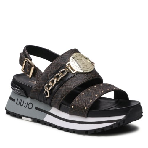 Sandale liu jo - maxi wonder sandal 8 ba2149 ex057 brown s1804