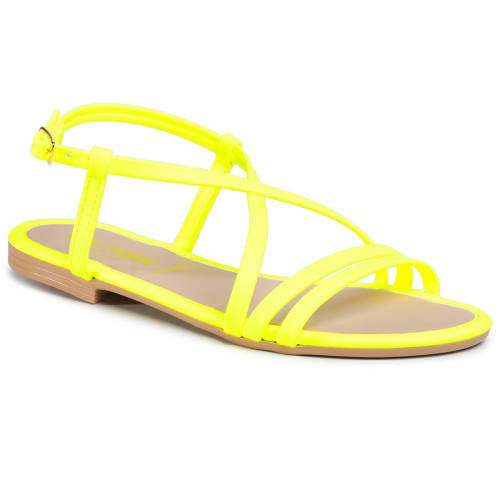 Sandale my twin - sandalo 201mct010 giallo fluo 00106
