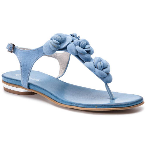 Sandale r.polaŃski - 0830 niebieski zamsz