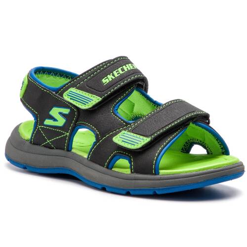 Sandale skechers - sun spurt 97125l/bblm blk/blue/lime