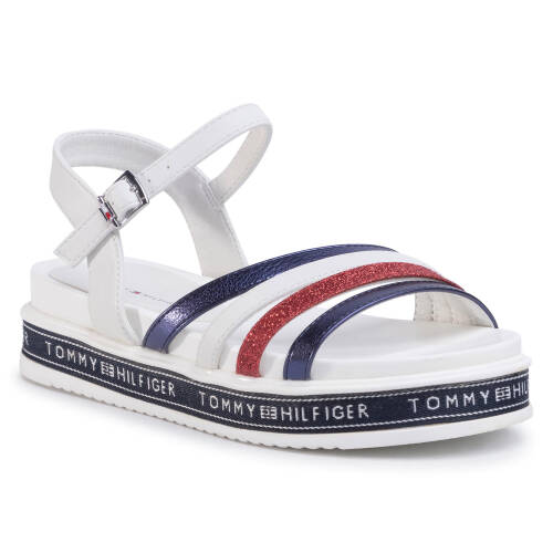Sandale tommy hilfiger - platform sandal t3a2-30652-0898 s blue/red/white y019